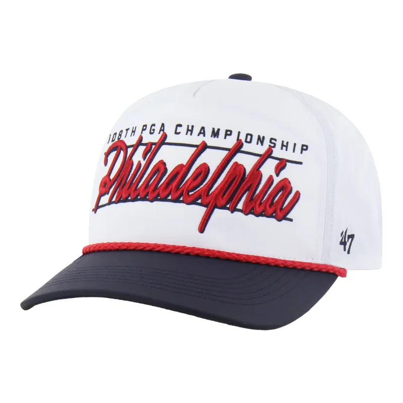 '47 Brand 2026 PGA Championship Condor Two Tone Hitch Philadelphia Hat in White and Navy made by 47