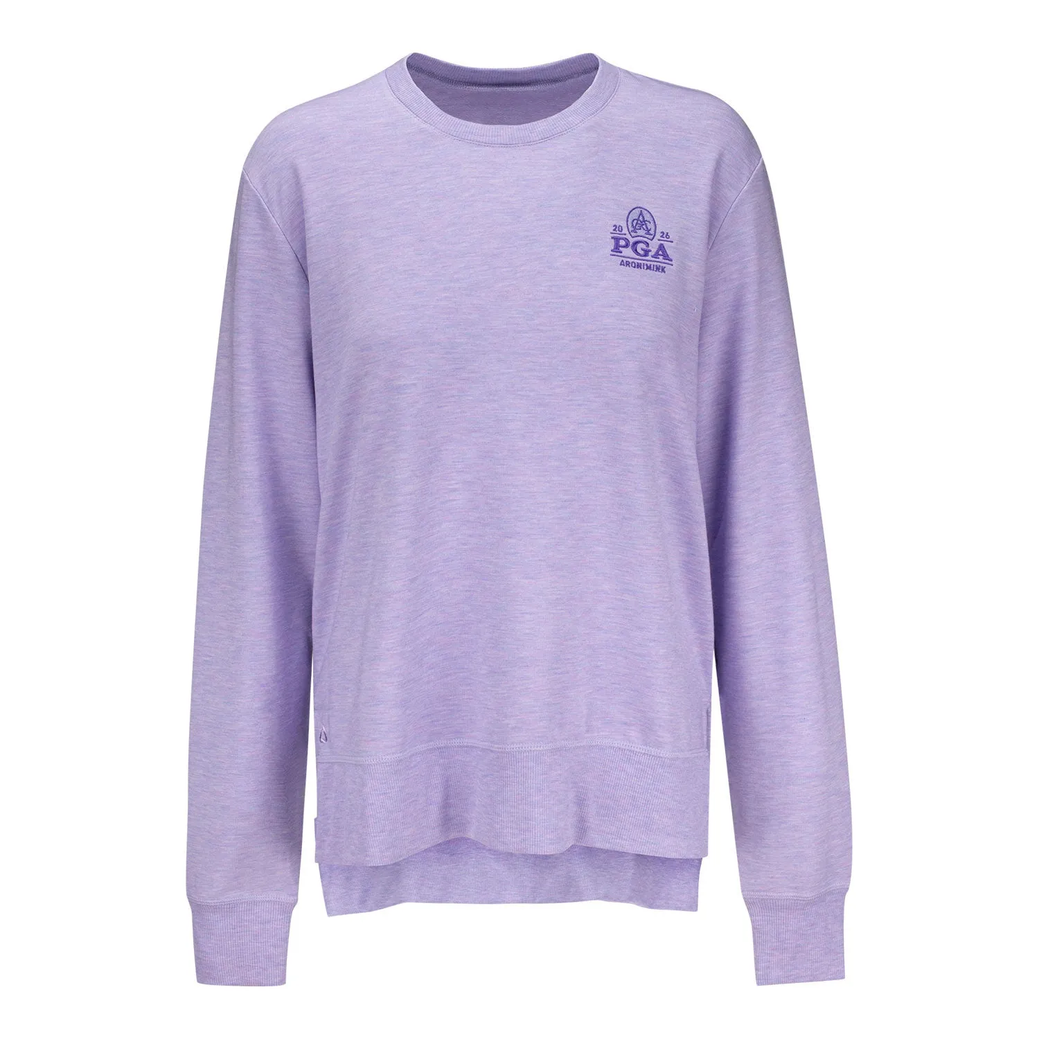 Ahead 2026 PGA Championship Women's Crewneck in Lavender sold by PGA Tour