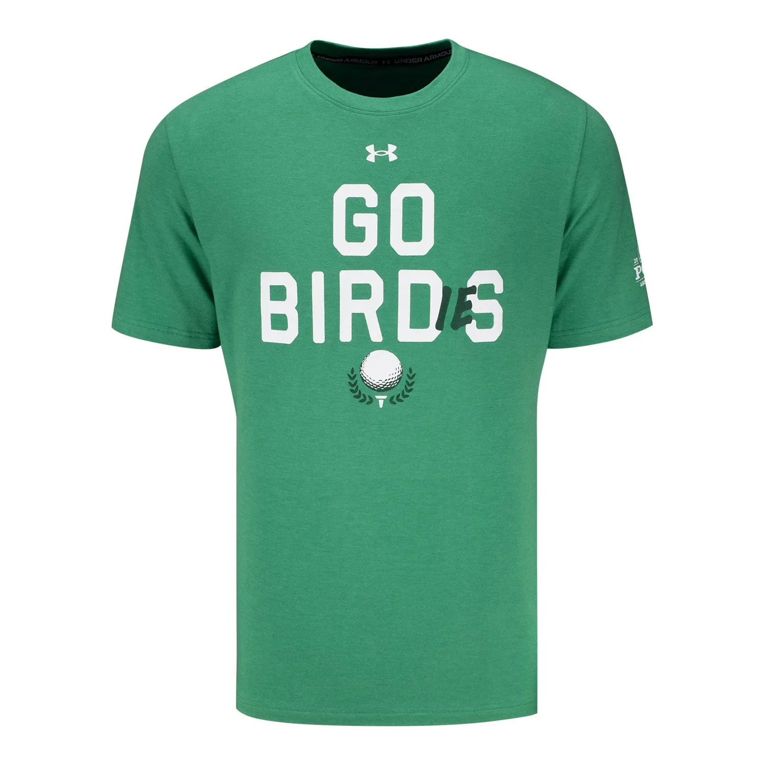 Under Armour 2026 PGA Championship Icon Go Birdies T-Shirt in Kelly Green sold by PGA Tour