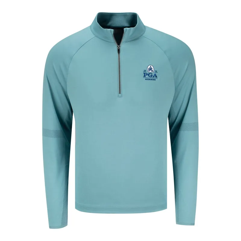 Dunning 2026 PGA Championship Quest Contour Quarter Zip in Green made by PGA Tour