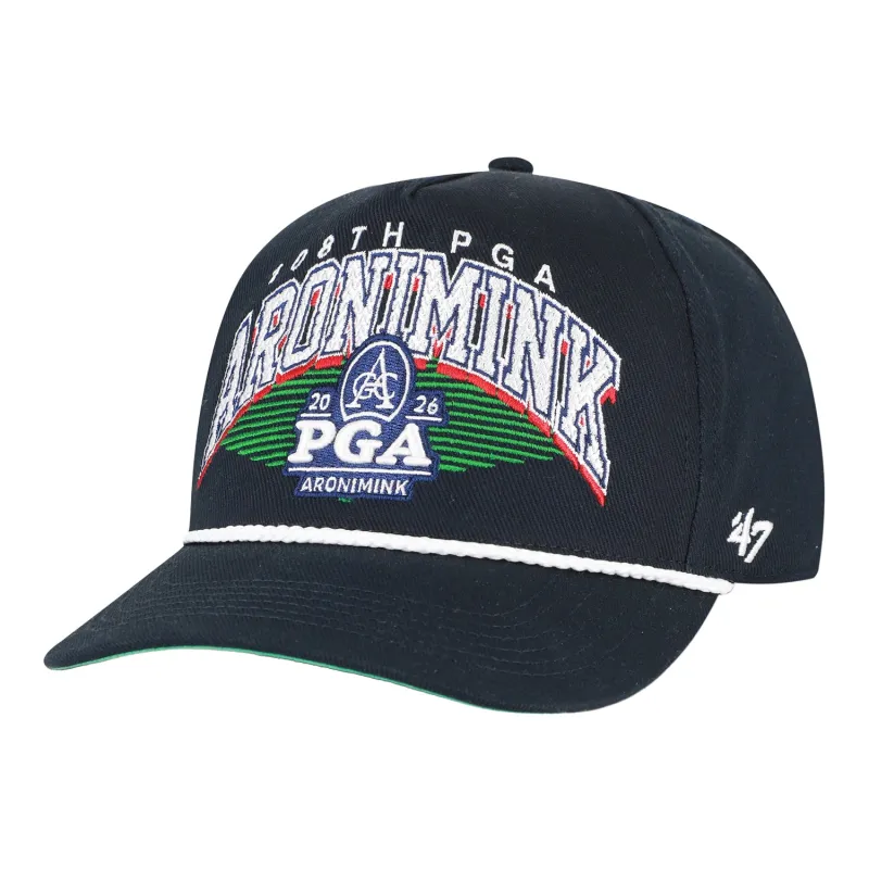 '47 Brand 2026 PGA Championship Ponoma Rope Hitch Aronimink Hat in Navy made by 47