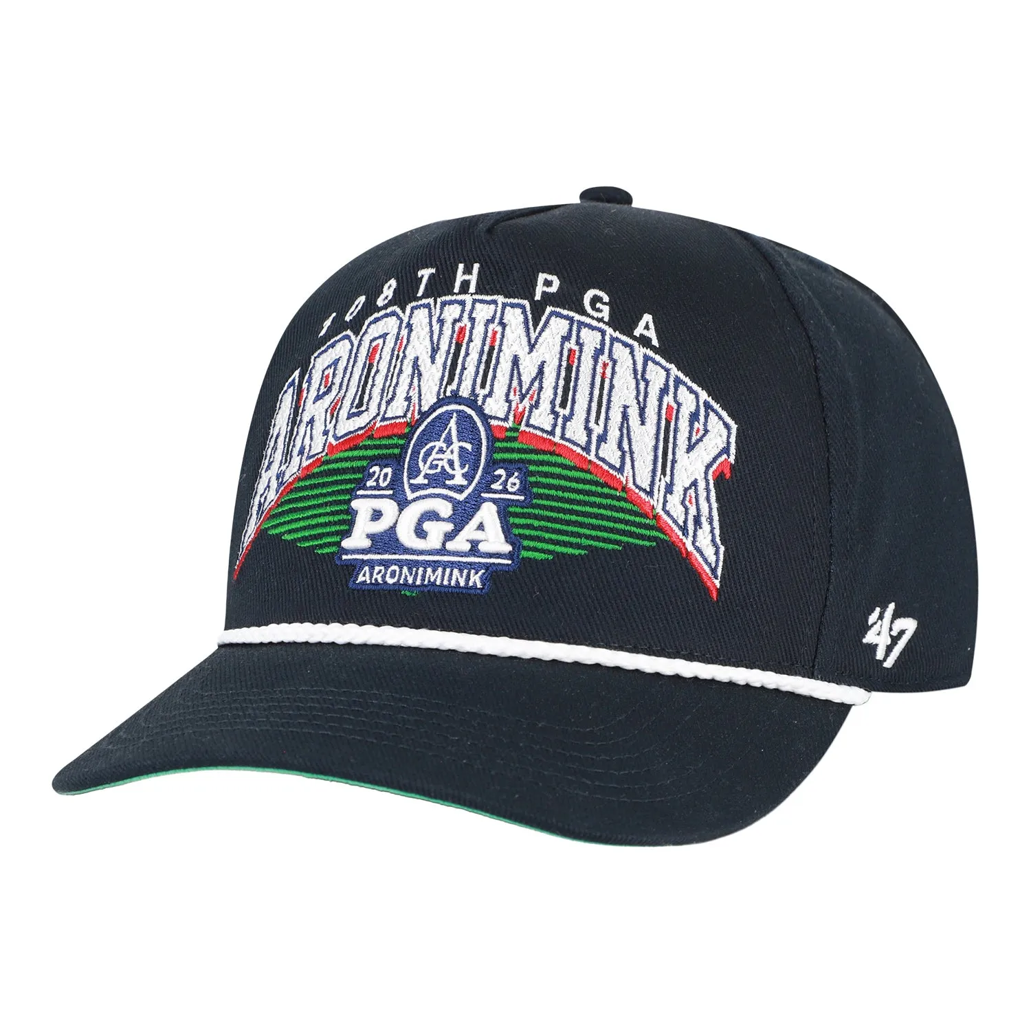 '47 Brand 2026 PGA Championship Ponoma Rope Hitch Aronimink Hat in Navy sold by PGA Tour