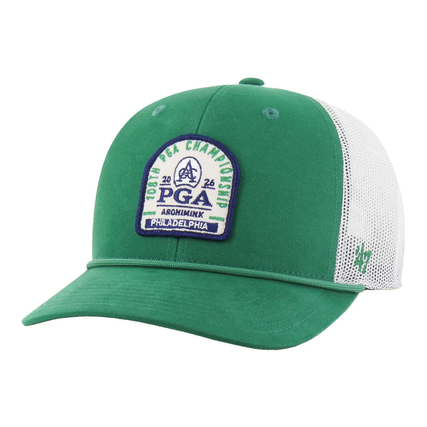 '47 Brand 2026 PGA Championship Gravestone Trucker Hat in Kelly Green sold by PGA Tour