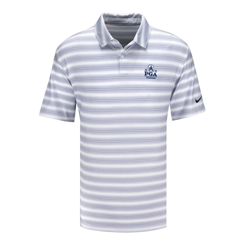 Nike 2026 PGA Championship Victory Stripe Polo in White made by Nike