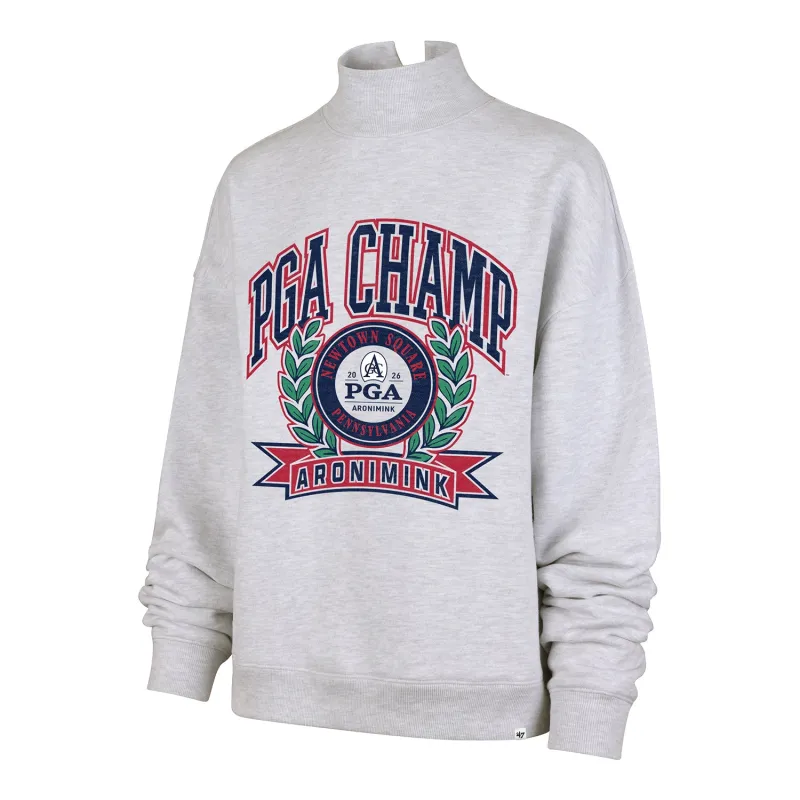 '47 Brand 2026 PGA Championship Women's Vantage Mockneck Pullover in Relay Grey made by 47