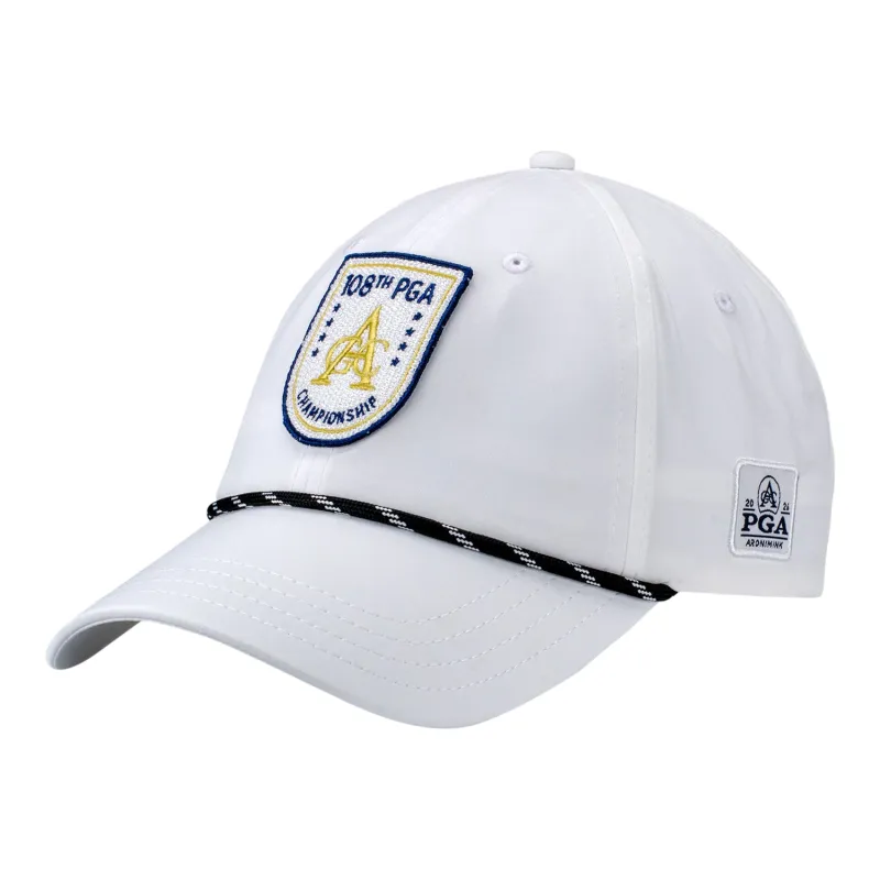 Pukka 2026 PGA Championship TriTech Rope AGC Patch Hat in White made by PGA Tour
