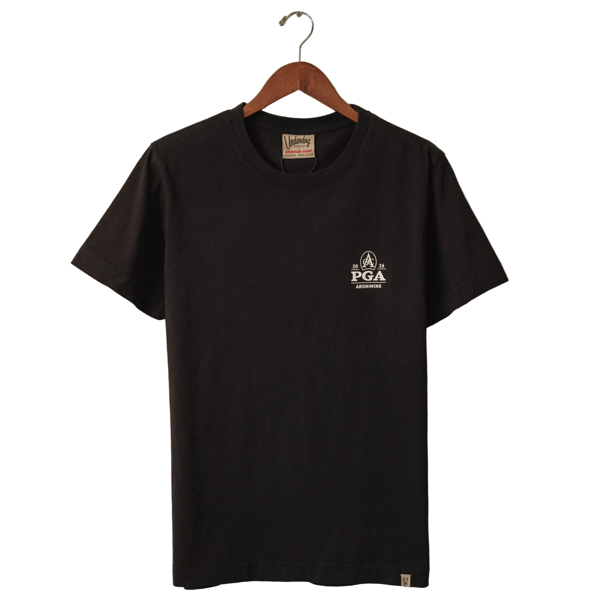 Underdog 2026 PGA Championship Eagle Mascot T-Shirt in Black sold by PGA Tour product image thumbnail 2