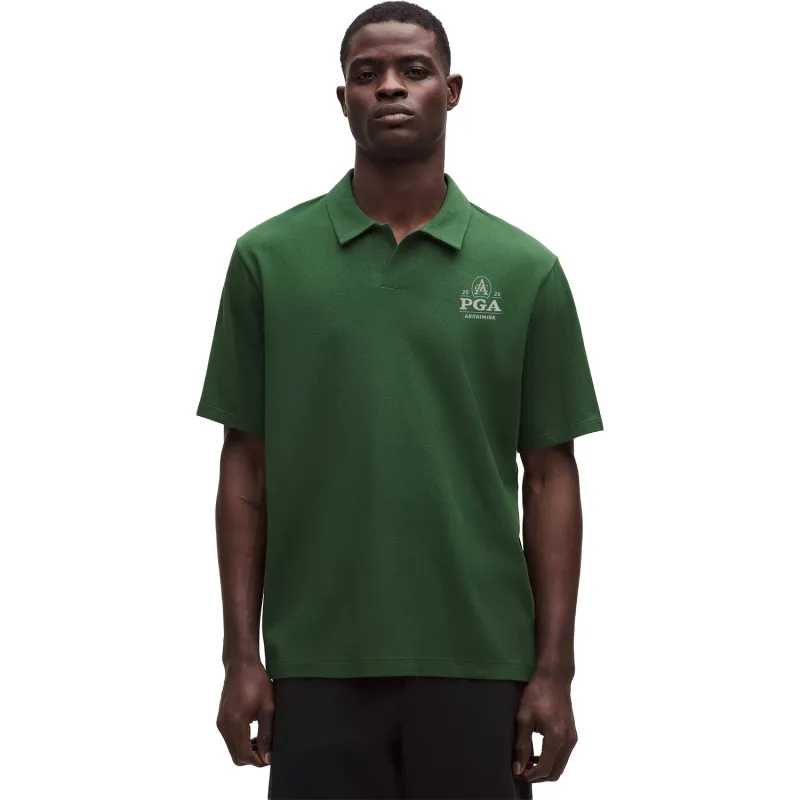 lululemon 2026 Pique Performance Johnny-Collar Polo in Ivy Grove Green made by Lululemon