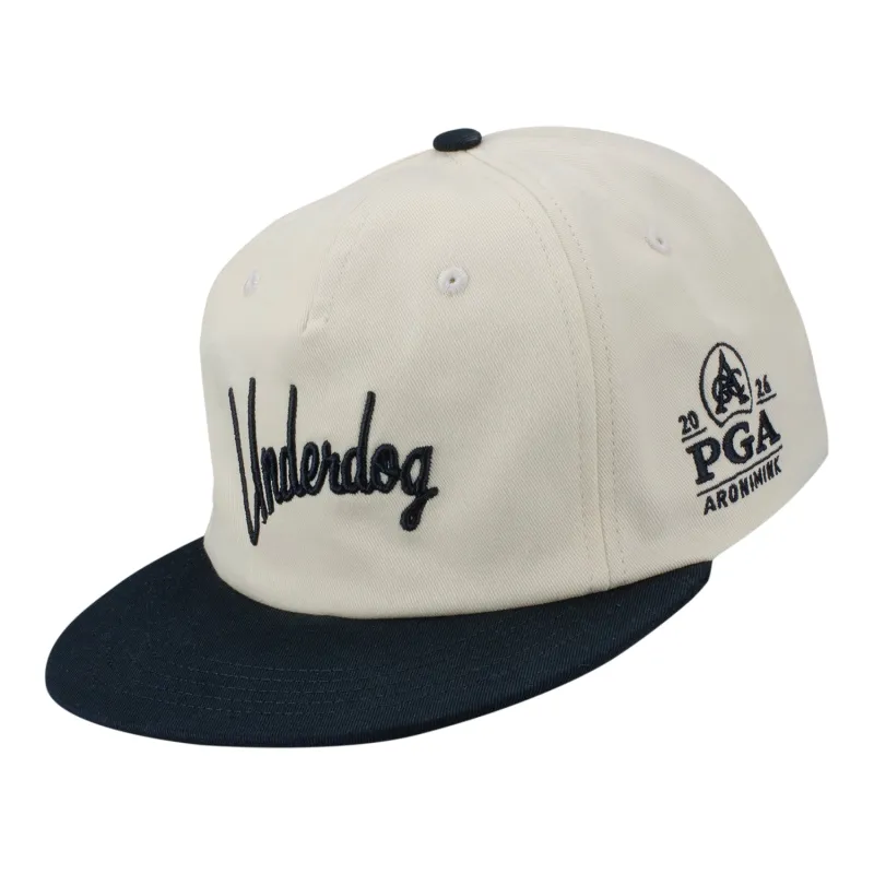 Underdog 2026 PGA Championship Two Tone Hat in Khaki and Black made by PGA Tour