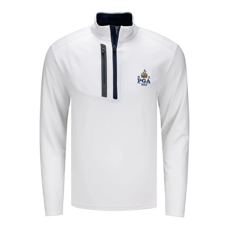 Ralph Lauren 2027 PGA Championship Luxury Performance Driver Quarter Zip Pullover in Ceramic White made by Ralph Lauren