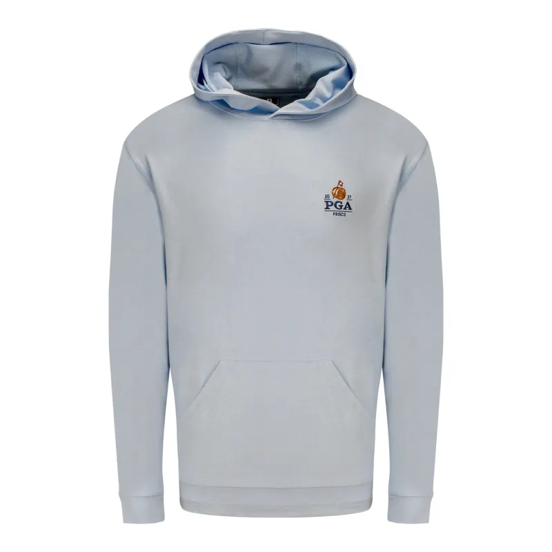 FootJoy 2027 PGA Championship Approach Hoodie in Heather Light Blue made by FootJoy