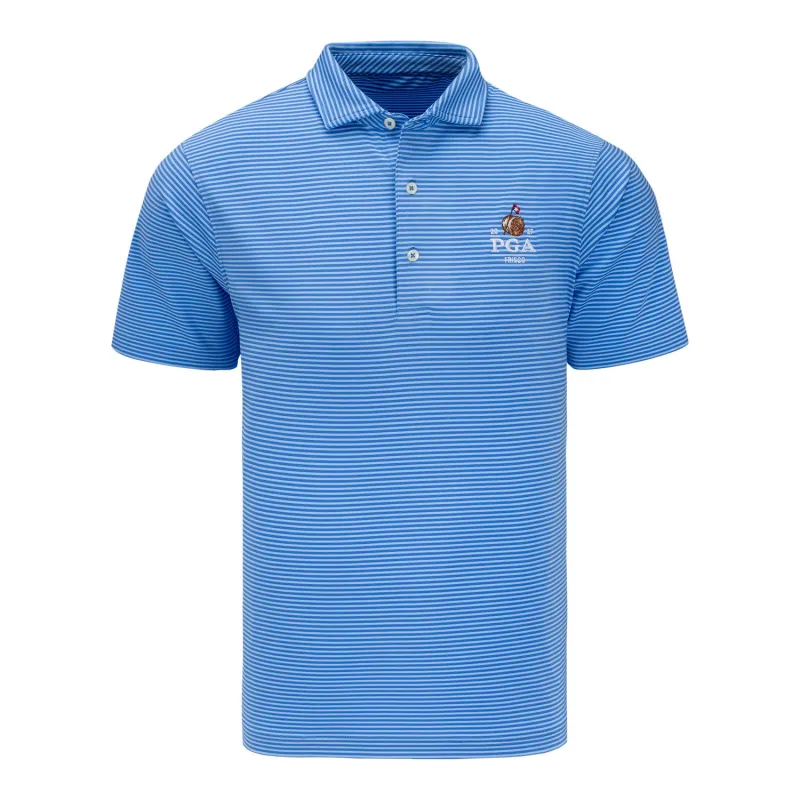 Fairway & Greene 2027 PGA Championship Park Stripe Polo in Blue made by Fairway & Greene