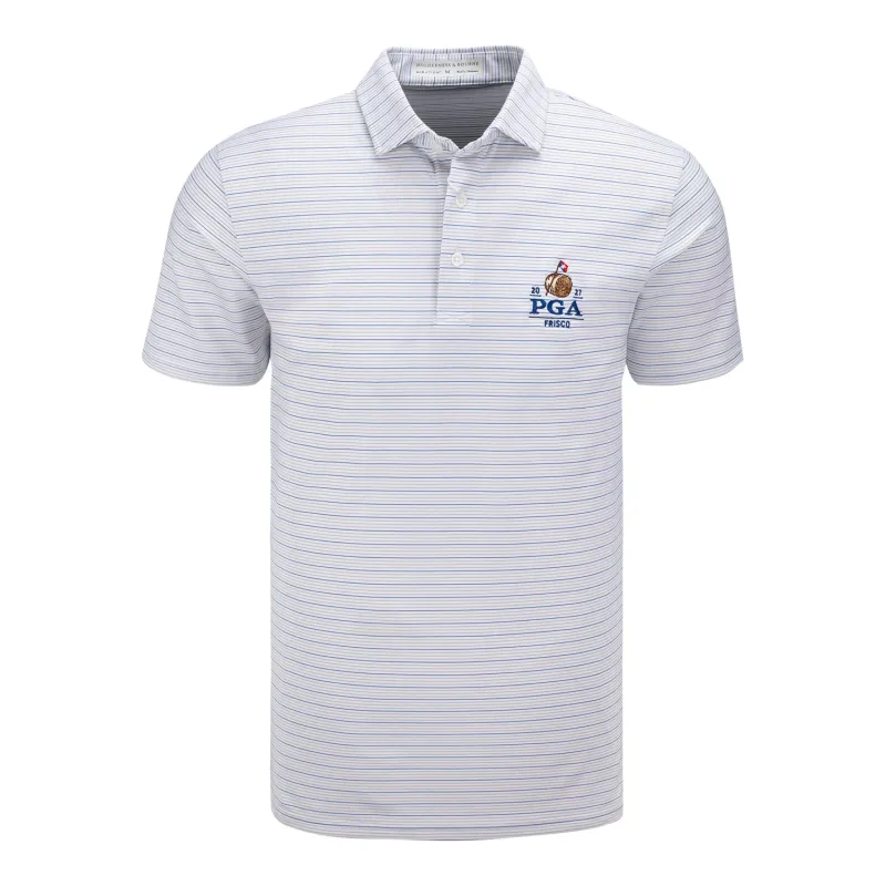 Holderness & Bourne 2027 PGA Championship Stanley Polo in White and Blue made by PGA Tour