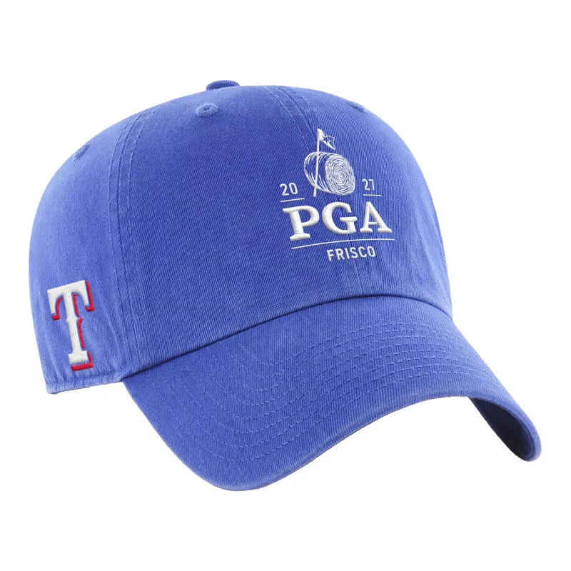 '47 Brand 2027 PGA Championship Texas Rangers Co-Brand Hat in Royal made by 47