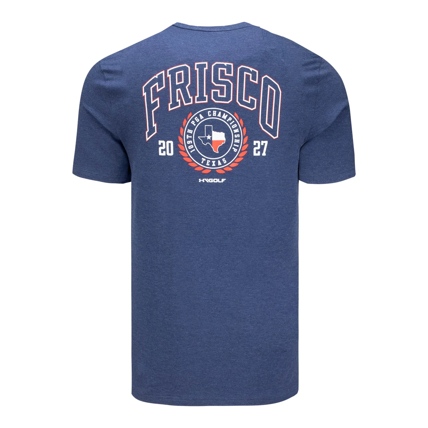 Under Armour 2027 PGA Championship Icon T-Shirt in Navy sold by PGA Tour