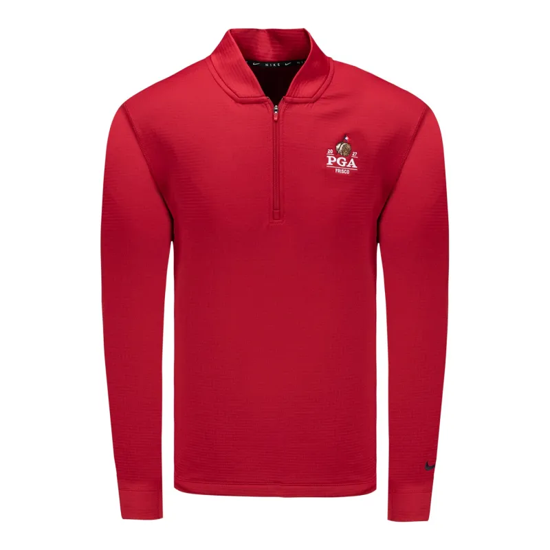 Nike 2027 PGA Championship Velocity Quarter Zip in Gym Red made by Nike