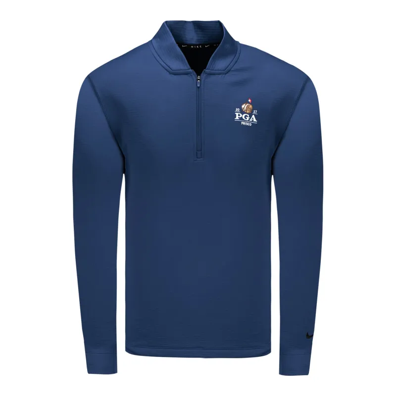 Nike 2027 PGA Championship Velocity Quarter Zip in College Navy made by Nike