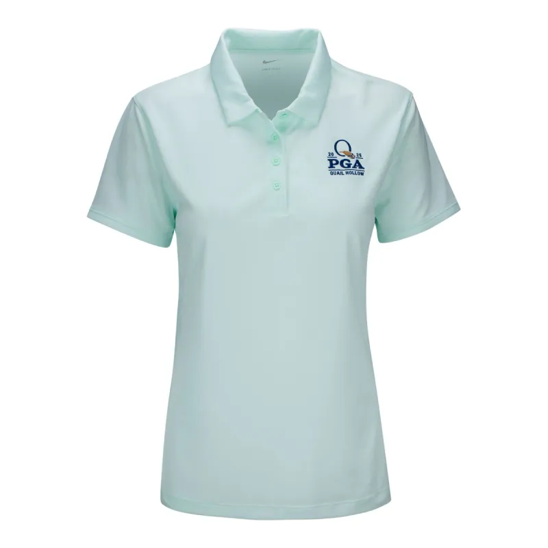 Nike 2025 PGA Championship Women's Victory Solid Polo in Barely Green sold by PGA Tour