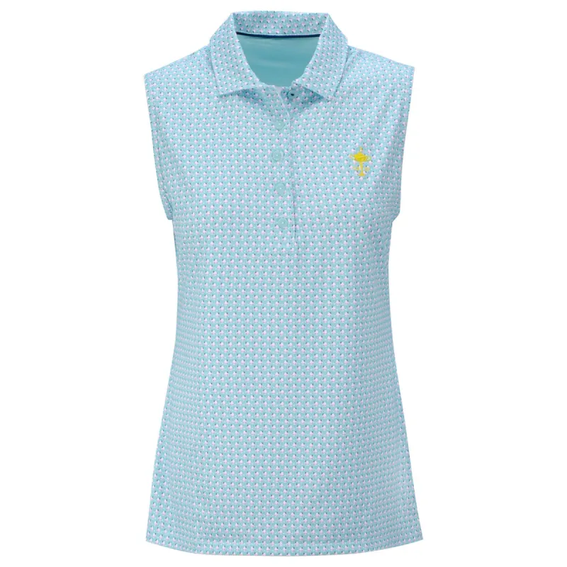 Ryder Cup Peter Millar Women's perfect Fit Performance Sleeveless Polo sold by PGA Tour