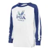 '47 Brand 2024 PGA Championship Ladies Caribou Long Sleeve T-Shirt in White and Royal sold by PGA Tour