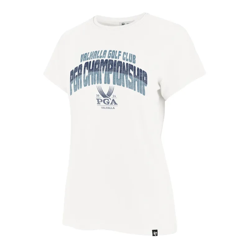 '47 Brand 2024 PGA Championship Ladies PGA Text T-Shirt in Sandstone sold by PGA Tour