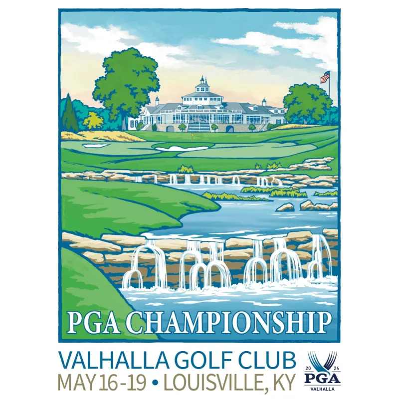 Lee Wybranski 2024 PGA Championship Poster sold by PGA Tour