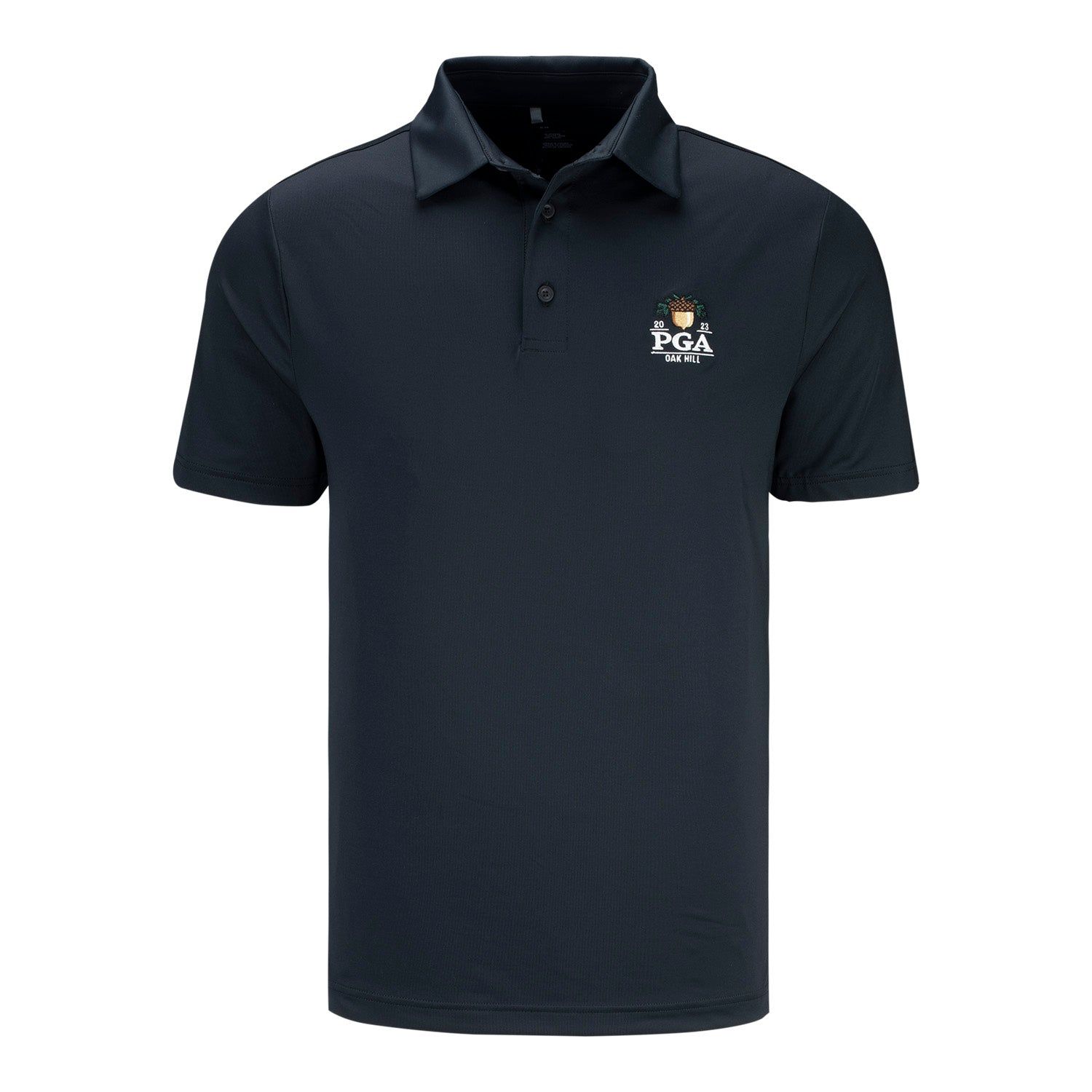 Under Armour 2023 PGA Championship T2 Green Polo in Black sold by PGA Tour