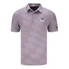 Adidas 2024 PGA Championship Men's Textured Polo in Preloved Fig sold by PGA Tour