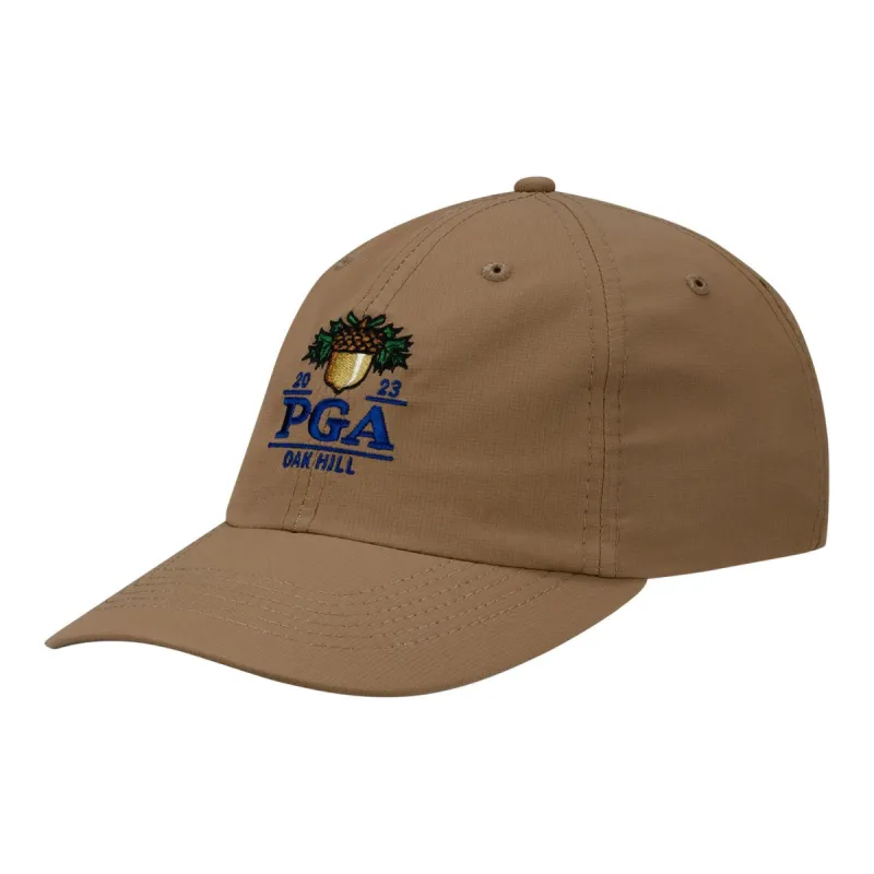 Imperial 2023 PGA Championship X210P Flat Embroidery Hat in Walnut sold by PGA Tour
