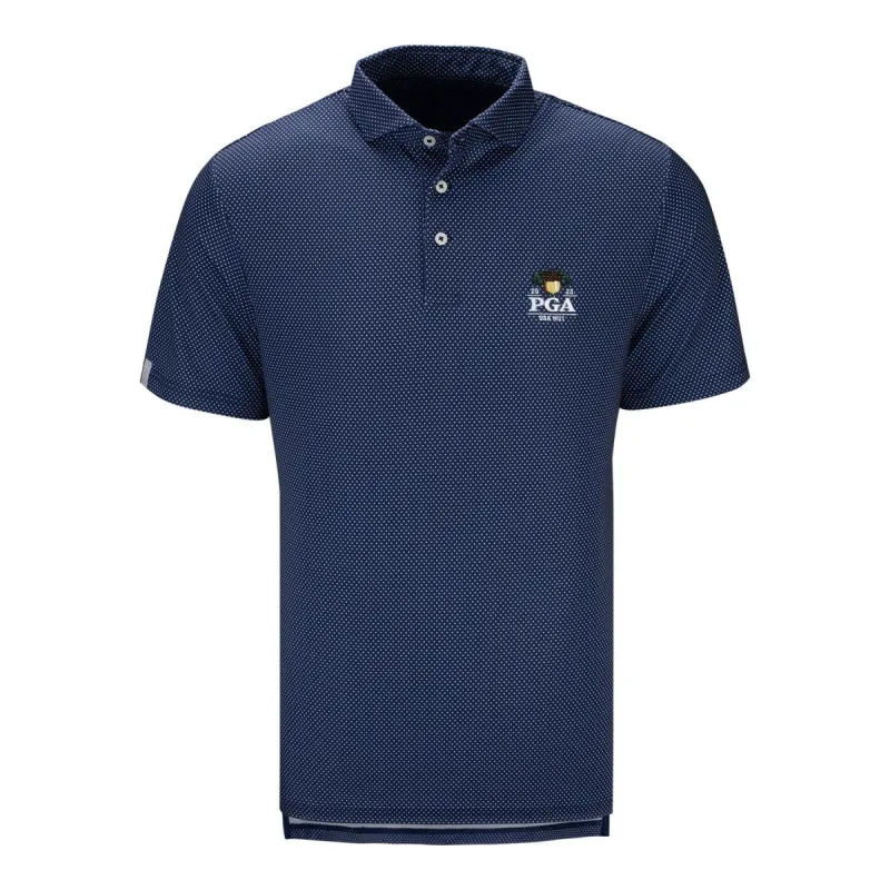 Ralph Lauren 2023 PGA Championship Lightweight Airflow Jersey Polo in Navy sold by PGA Tour
