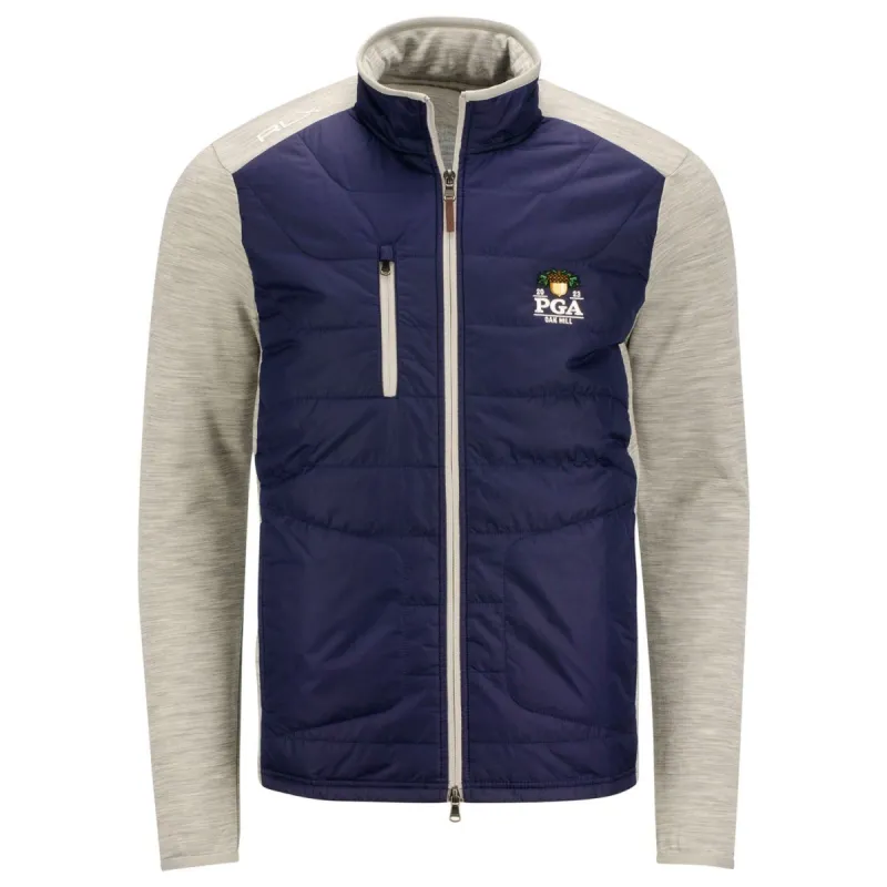 Ralph Lauren 2023 PGA Championship Long Sleeve CoolWool Full Zip Jacket made by PGA Tour
