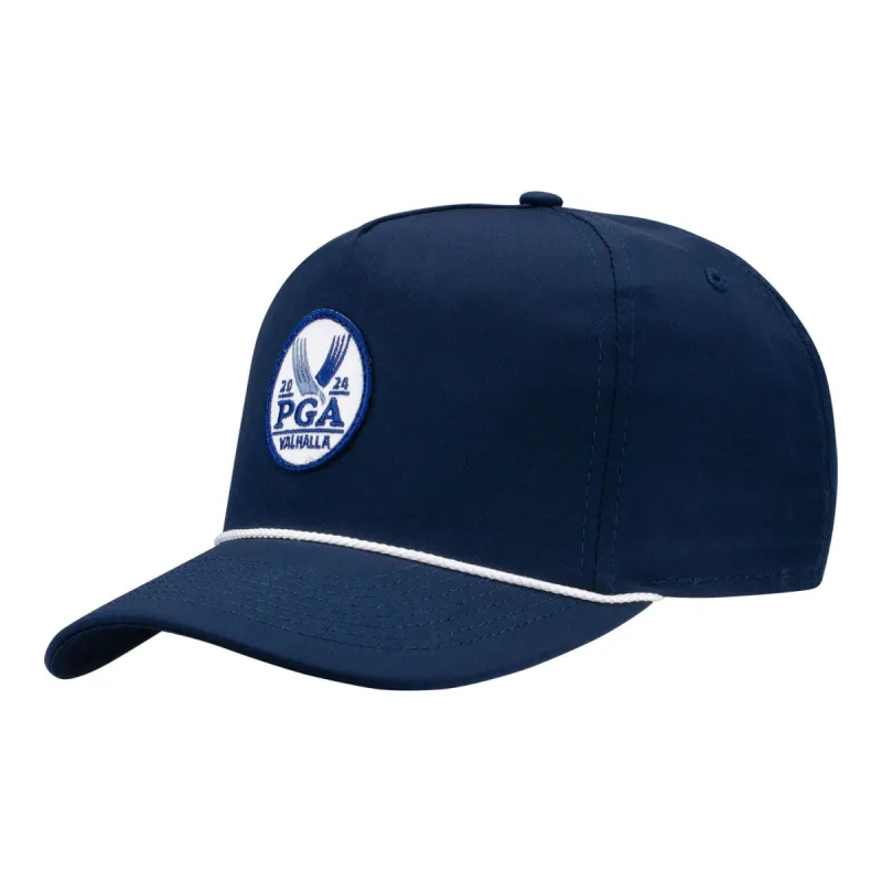 Imperial 2024 PGA Championship 5054 The Wrightson Performance Hat in Navy / White sold by PGA Tour