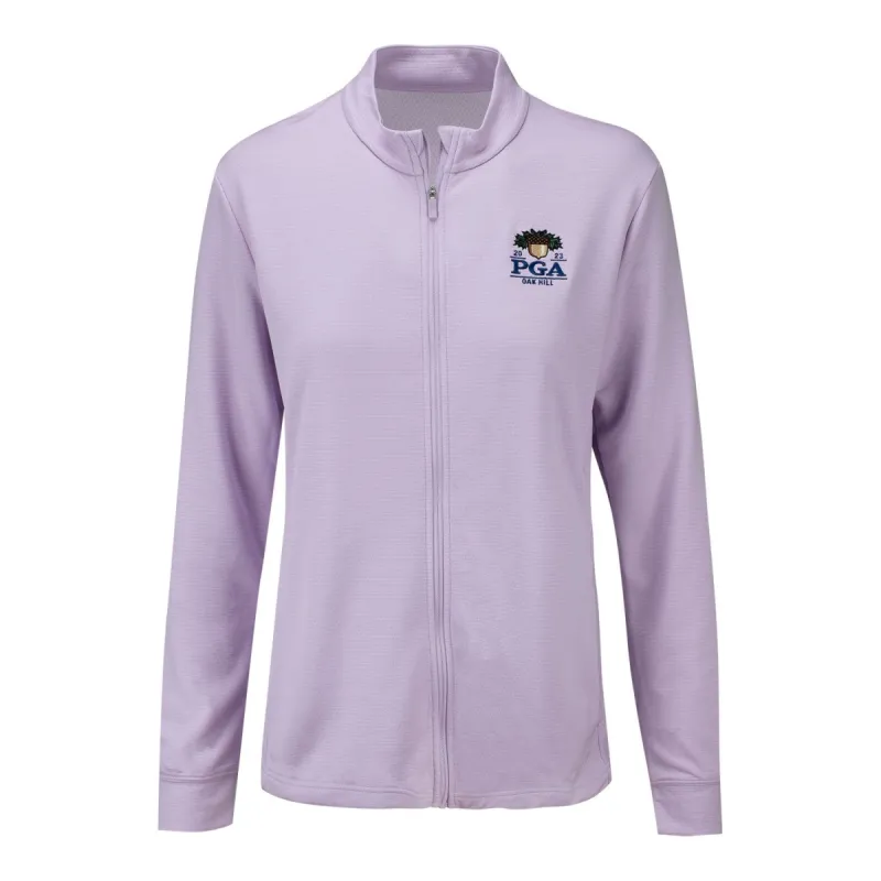 Nike 2023 PGA Championship Women's Full Zip Jacket in Doll sold by PGA Tour