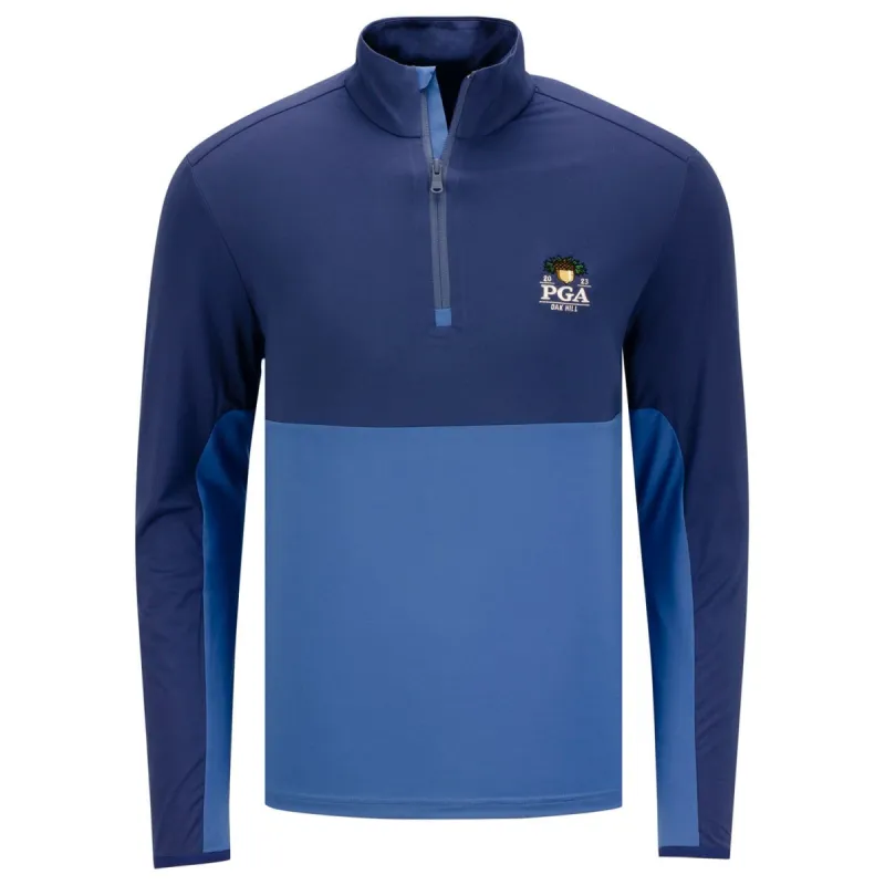 Ralph Lauren 2023 PGA Championship Long Sleeve Peached Airflow 1/2 Pullover sold by PGA Tour
