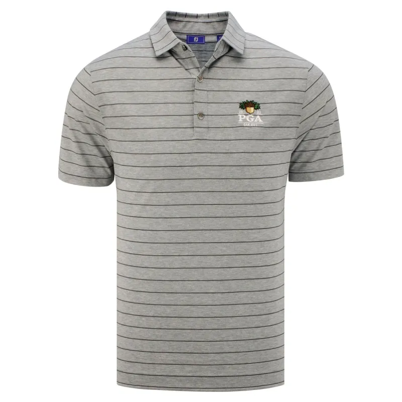 FootJoy 2023 PGA Championship Open Stripe Jersey Polo sold by PGA Tour