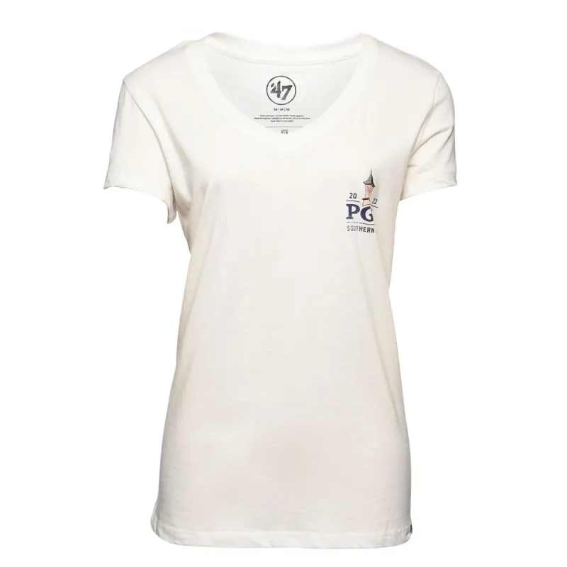 '47 Brand Women's Imprint Ultra V-Neck T-Shirt sold by PGA Tour