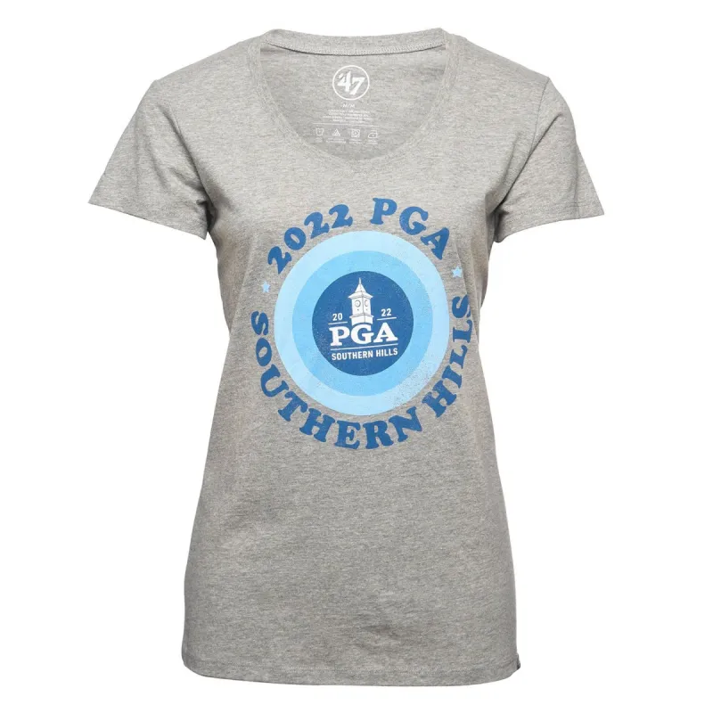 '47 Brand Women's Imprint Club Scoop Neck T-Shirt sold by PGA Tour