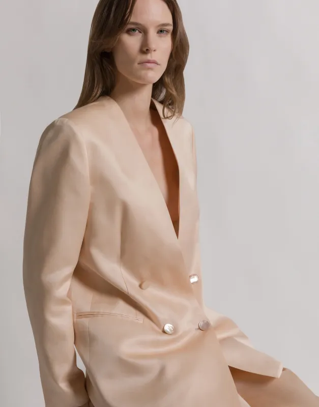 Giacca doppiopetto in organza di seta  sold by Philosophy di Lorenzo Serafini