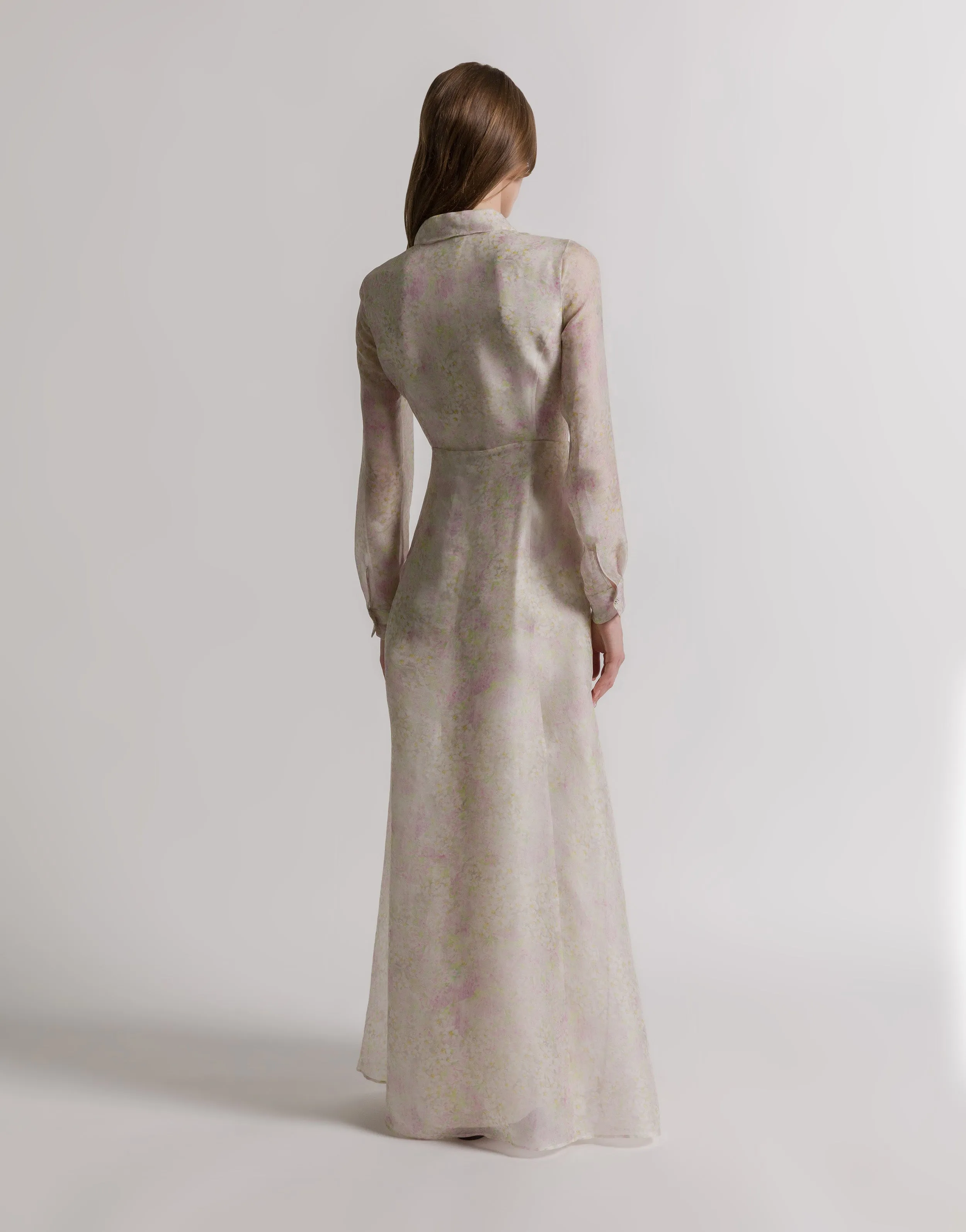 Abito camicia in organza di seta con stampa floreale sold by Philosophy di Lorenzo Serafini product image thumbnail 2