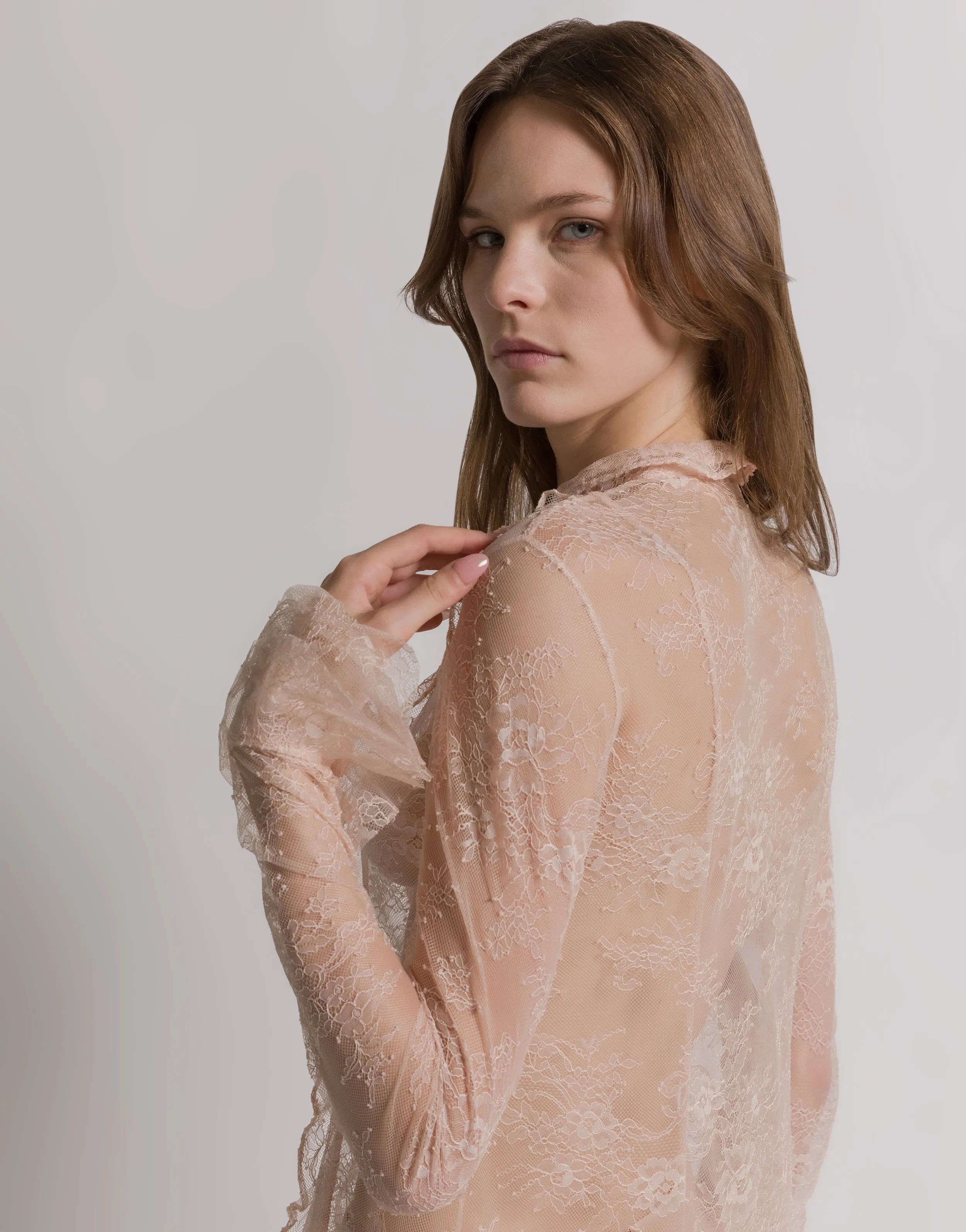 Blusa in pizzo trasparente sold by Philosophy di Lorenzo Serafini product image thumbnail 3
