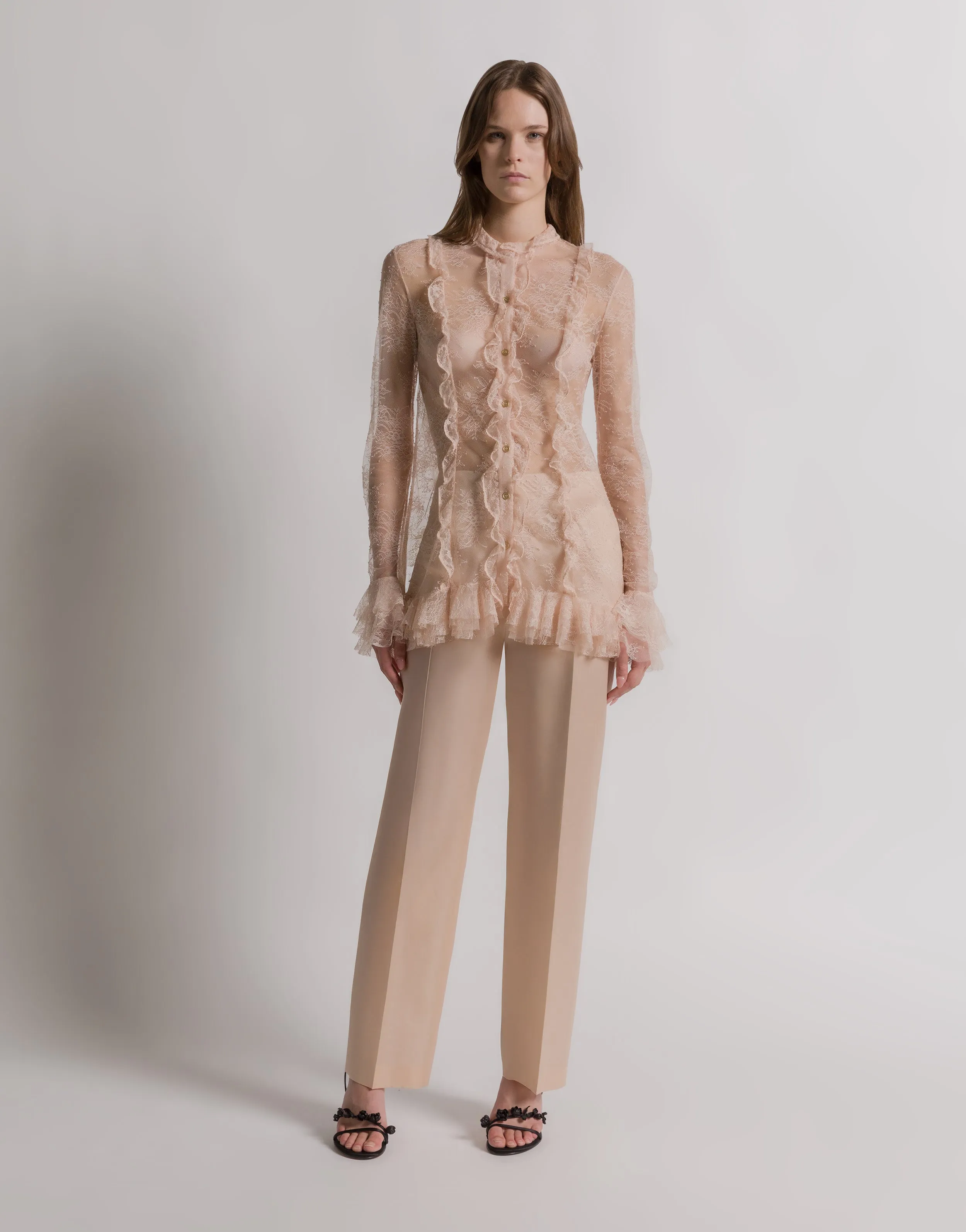 Blusa in pizzo trasparente sold by Philosophy di Lorenzo Serafini