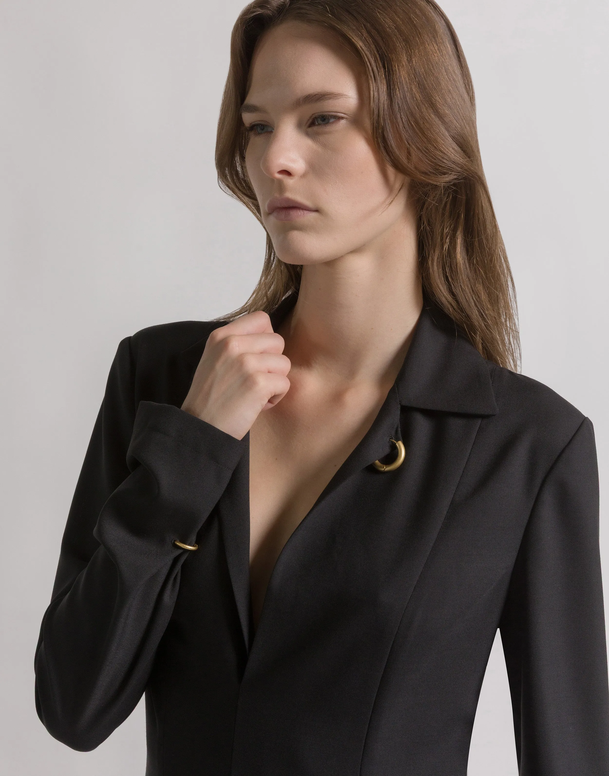 Abito lungo in lana con piercing sold by Philosophy di Lorenzo Serafini product image thumbnail 3