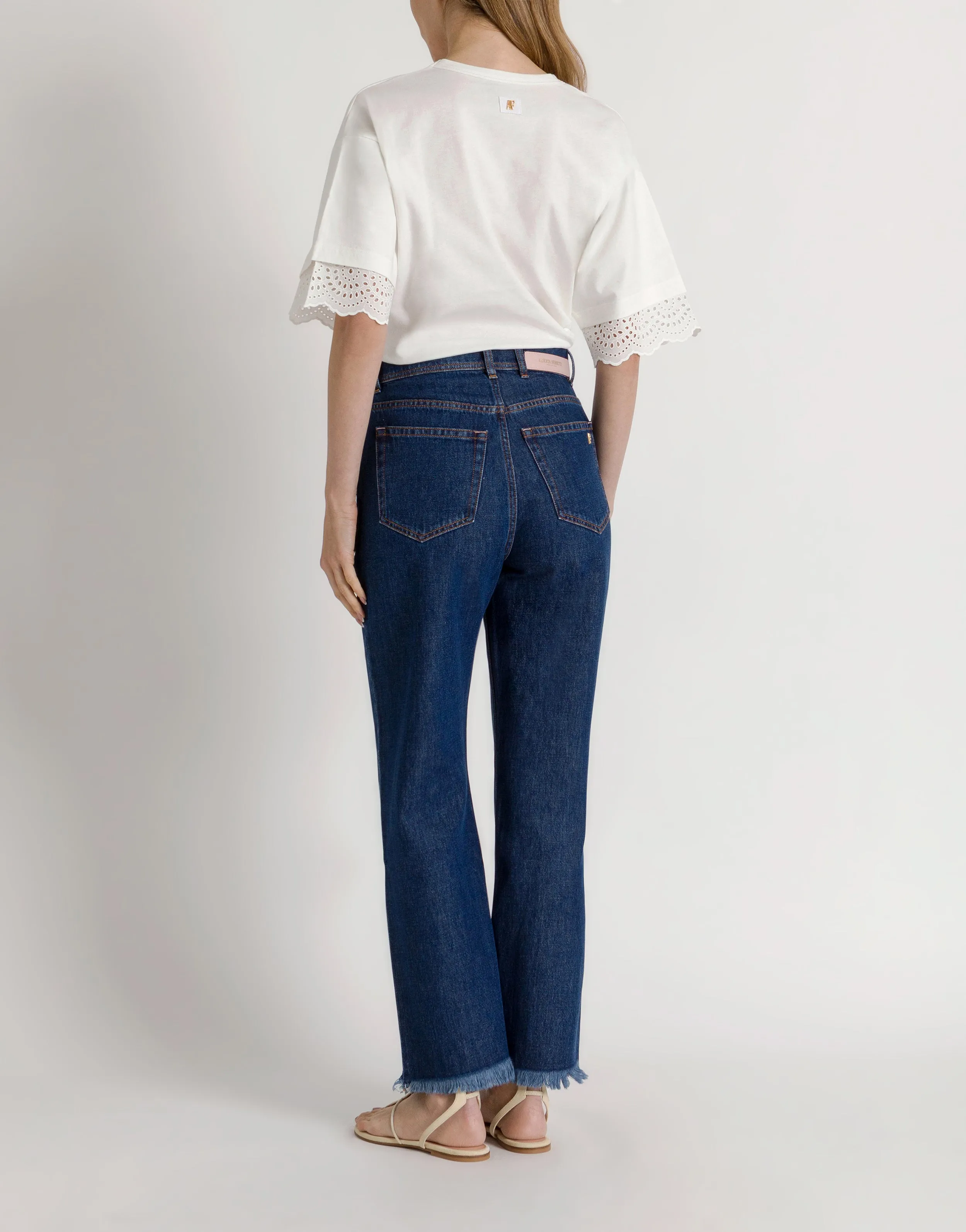 T-shirt con maniche in pizzo San Gallo sold by Philosophy di Lorenzo Serafini product image thumbnail 3