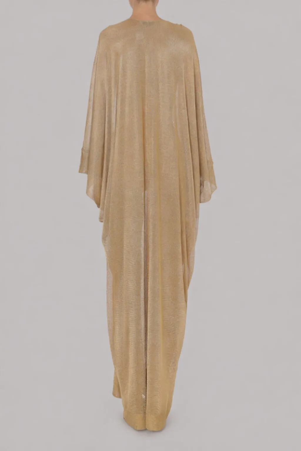 Abito kaftano in rete di lurex oro sold by Philosophy di Lorenzo Serafini product image thumbnail 3