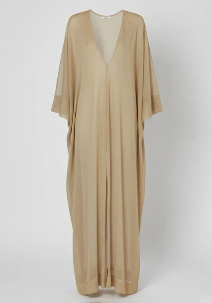 Abito kaftano in rete di lurex oro sold by Philosophy di Lorenzo Serafini