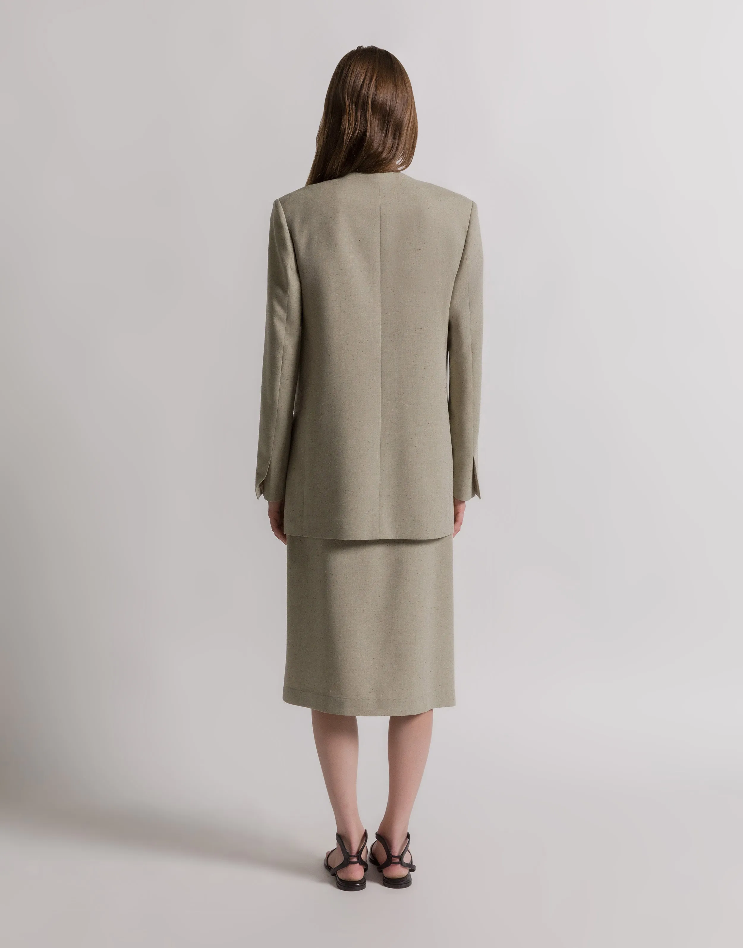 Giacca doppiopetto in tweed sold by Philosophy product image thumbnail 3