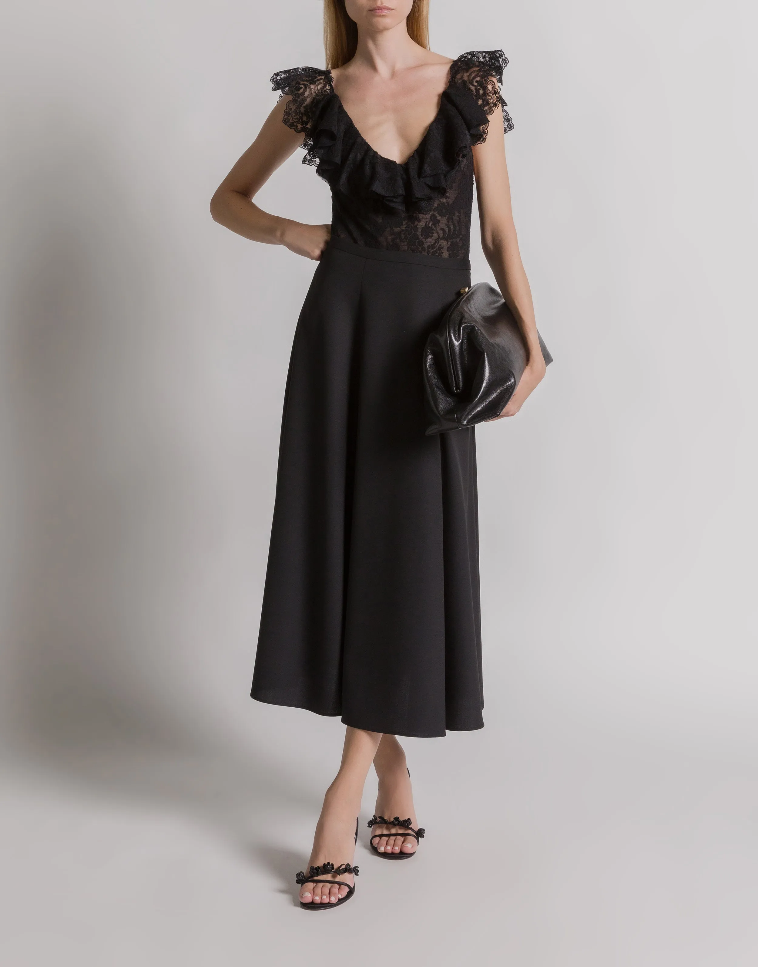 Gonna a ruota in lana tropicale sold by Philosophy di Lorenzo Serafini product image thumbnail 2