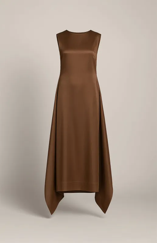 Abito lungo in organza di seta made by Alberta Ferretti