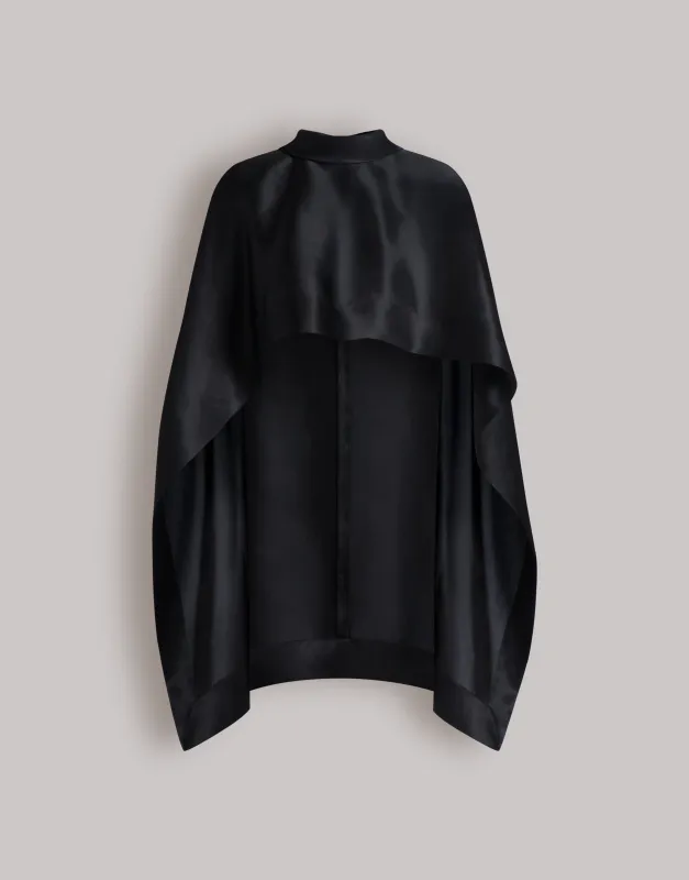 Top cappa in seta made by Alberta Ferretti