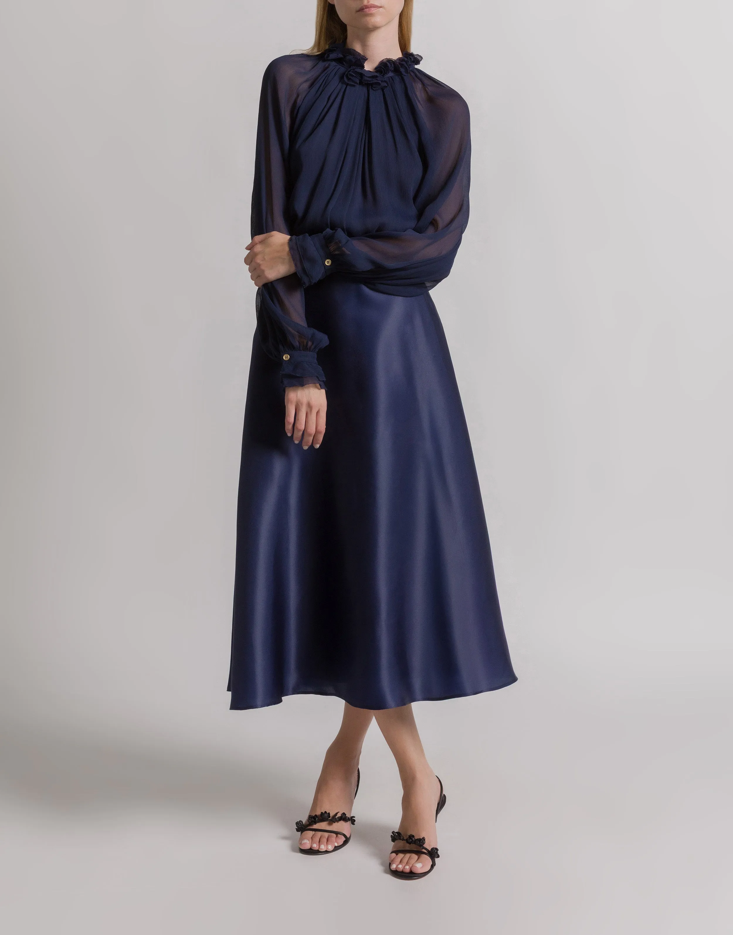 Gonna a ruota in organza di seta sold by Philosophy di Lorenzo Serafini product image thumbnail 2